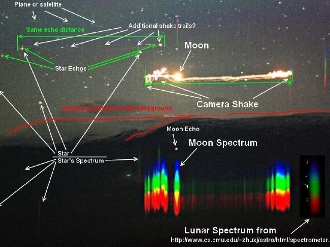 foto de uma das luzes de Hessdalen